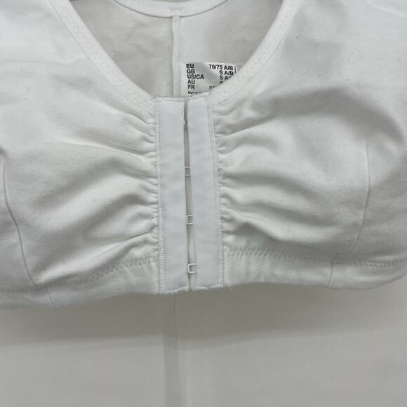 Amoena Size Small A/B Soft Sleep Bra Pocketed Mastectomy Frances Front Closure - Picture 5 of 7